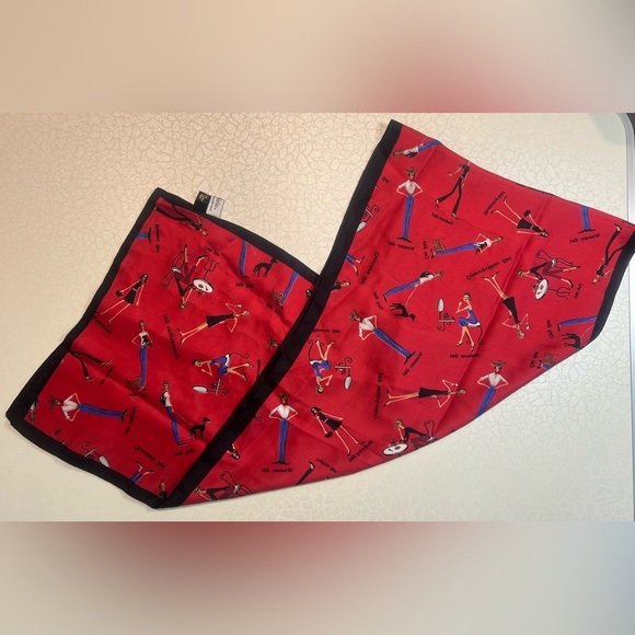 The Girls | ladies, made in Italy, silk scarf. - Picture 2 of 16